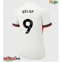 Camiseta Chelsea Liam Delap #9 Visitante Equipación para mujer 2025-26 manga corta